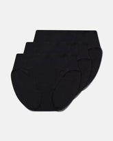 SPANXsmoothâ„¢ Fit-To-You Modal Hi-Leg Brief 3-Pack Box | Very Black